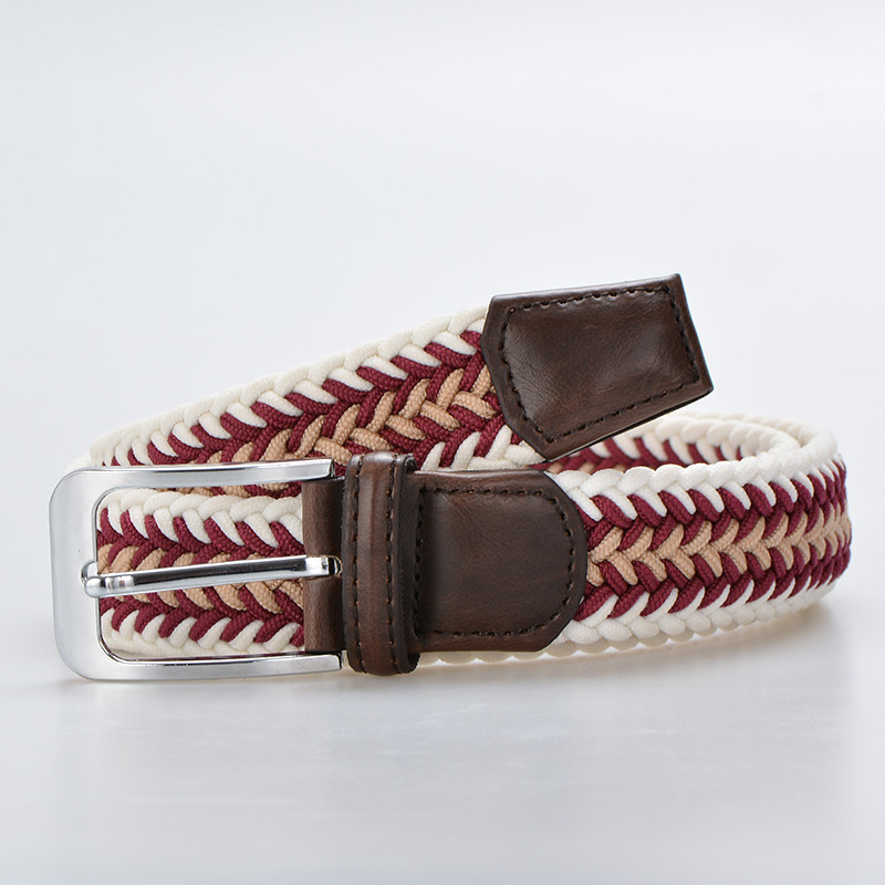 Spandex Alloy Casual Jean Belt 120cm Woven Elastic Stretch Belts