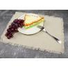 Buy cheap Oilproof Personalized Dinner Napkins , Cotton Linen Dinner Placemat With Washed Edges from wholesalers