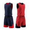Buy cheap Double Sided Football Training Tracksuits Black Red White Reversible Basketball Jerseys from wholesalers