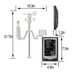 Professional Rainfall Weather Station With Outdoor Temperature Range -40 To 60