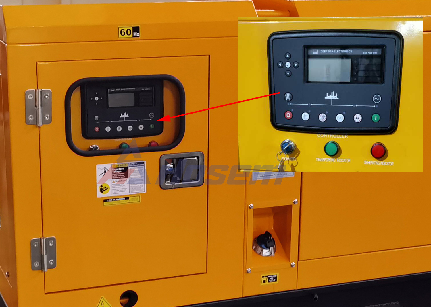 A-P17 Perkins Diesel Generator Set 15kVA For House , Soundproof Diesel Generator Set