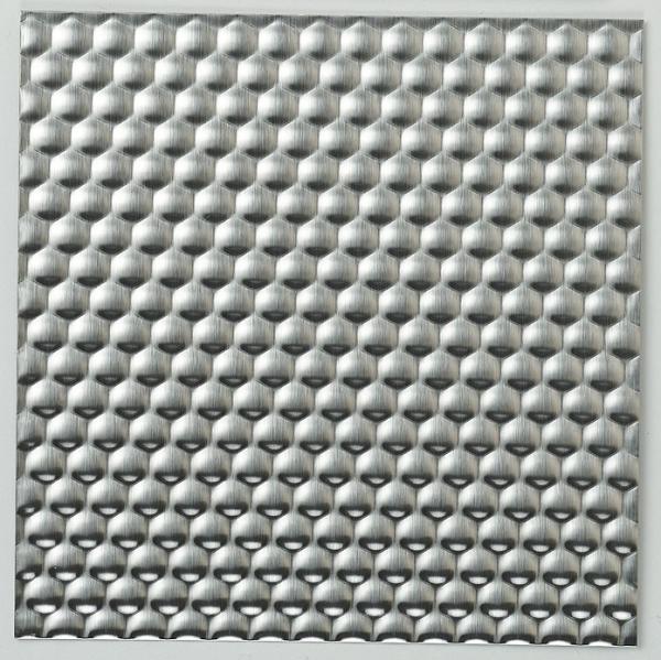 Buy cheap Embossed 316l Stainless Steel Sheet Metal Prices Per Ton In China from wholesalers