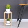 Buy cheap 2 Tier Tall Corner Bamboo Plant Holder Indoor Wooden Flower Stands from wholesalers