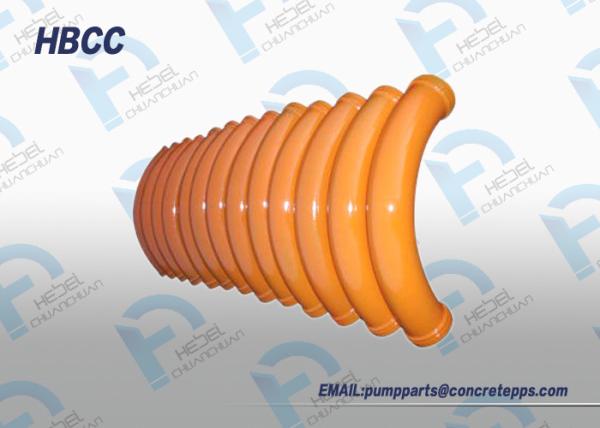 Buy cheap DN125 R500 R1000 90D 60D 30D 15D concrete delivery elbow for Trailer from wholesalers