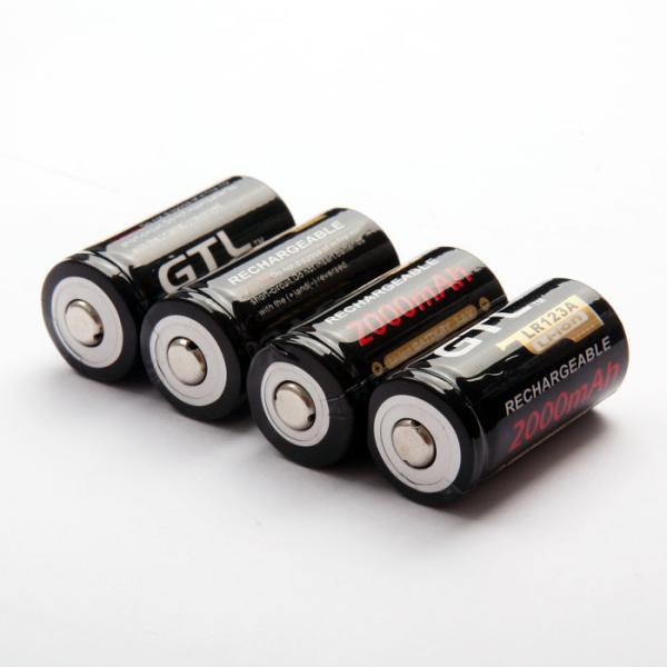 Buy cheap GTL 16340 3.6V 2000mAh rechargeable battery /RCR123A small rechargeable battery from wholesalers
