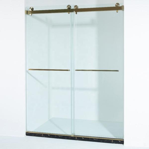 Buy cheap Modern Design 3/8 Inch Tempered Glass Double Sliding Doors for Commercial Buildings from wholesalers