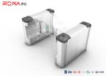 Access Control Swing Gate Turnstile 304 Stainless Steel With DC Brush Motor