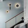 Buy cheap Modern minimalist wall light Home Bedroom swing arm lamp Adjustable Black loft round wall light(WH-OR-258) from wholesalers
