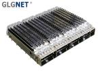 Copper Alloy Ganged Qsfp28 Cage Four Ports ISO 9001 ISO 14001 Approve