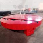 Steerable Transfer Carts AC Power Railway Turntable Rail Trolley 80 Ton