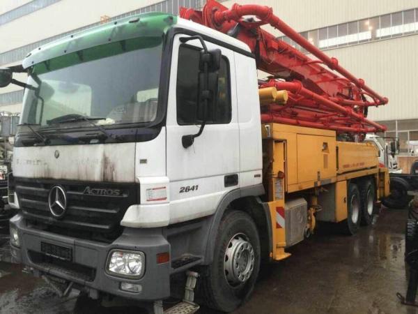 Buy cheap Used Putzmeister Concrete Pump 36 Meter on Mercedes Benz Chassis with Big Capacity from wholesalers