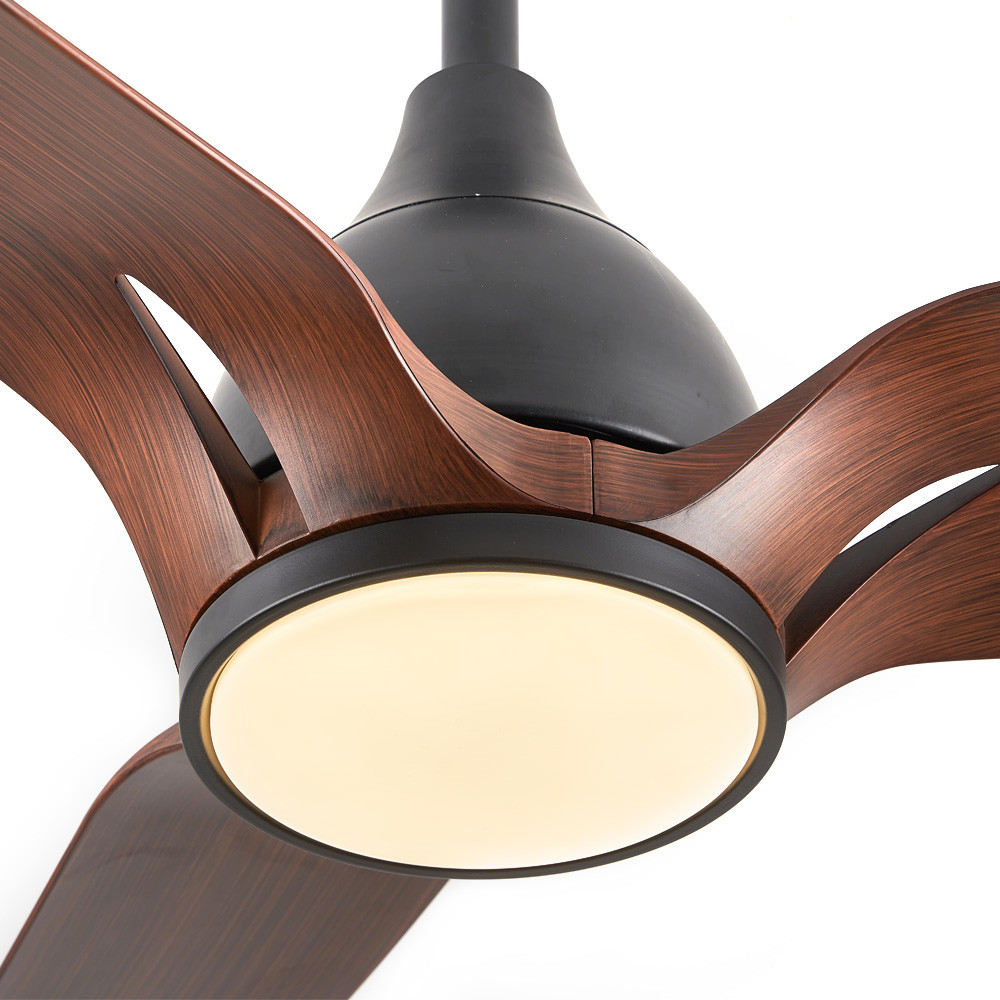 Dimmable Remote Control ABS Ceiling Fan Light Helicopter DC Motor Modern LED Ceiling Fan