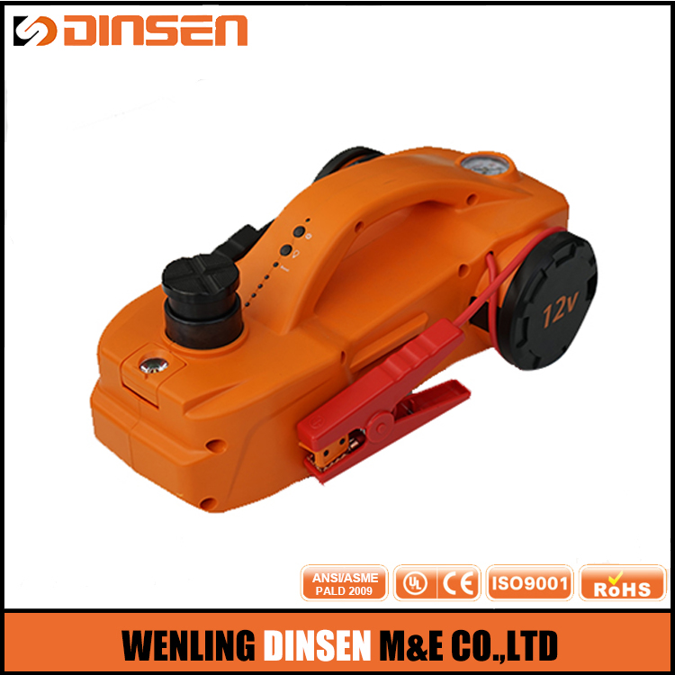 3T Cordless Electric Hydraulic Car Jack With Air Compressor And Jump Starter Battery