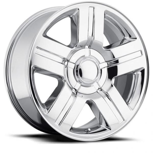 Buy cheap Silver 22x9 Texas Edition Replica Rims 5291 Fit Silverado Sierra Chevy Mach Ironman from wholesalers