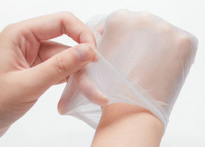 Commercial Powder Free Nitrile Gloves 4 Mil Non Sterile Clear Vinyl Gloves