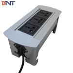 With 180 Degree Overturn Angle Company Desktop Flip Up Outlet Jack