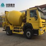 Yellow Concrete Construction Equipment 6x4 8m3 Concrete Mixer Truck With Pump