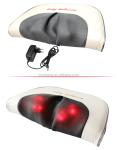 4 Node Shiatsu Heated Pillow Massager 110V Auto Shut Off Black