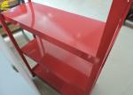 Promotion Display Convenience Store Shelving Red Colour Customized Logos Small