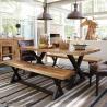 Buy cheap Outdoor L1400mm H750mm Steel And Wooden Bar Table Set from wholesalers