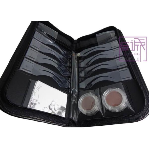 Buy cheap OEM Eyebrow Stenciling Kit with Leather Case from wholesalers