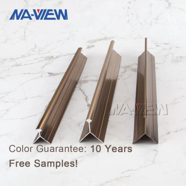 Buy cheap Nickel Ceramic Corner Quadrant Quarter Round Tile Trim Molding Edging from wholesalers