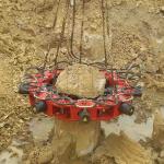 180mm 160pcs/8h Hydraulic Pile Breaker For 300-2500mm Round Piles