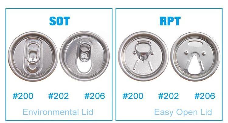 202 206 Aluminum Can Lids Beer for Beverage Drink Bottle