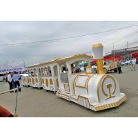 Buy cheap Commercial Square Ride On Trains For Adults Four - Wheel Steering System product