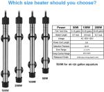 Auto Digital 110V 200W Fish Tank Water Heater