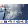 Buy cheap 75ft 80ft Flange Steel Utility Pole / High Voltage Lattice Steel Towers Overhead from wholesalers