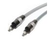Buy cheap Toslink Cable Optical Fiber OD5.0 Silver Rope Plated Aluminum Ink Black Shell For Amplifier Soundbar 1.5M 3M 5M from wholesalers