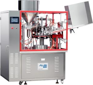 China Cosmetic Cream Strip Aluminum Tube Filling Sealing Machine Automatic  380V on sale