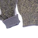 Anti Stabbing Aramid Fiber Gloves Anti Slip Top Layer Cowhide Leather Work