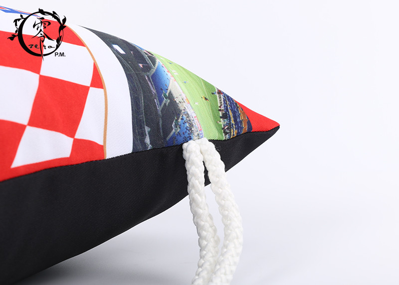 Hrvatska Rope Athletic Printed Drawstring Backpack Promotional Sport Gym