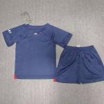 Royal Blue Premium Fabric Kids Soccer Jerseys Customizable Soccer Uniforms