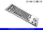65 Full Travel Backlit Keys Illuminated Metal Keyboard , Industrial Computer