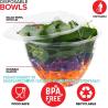 Buy cheap 48 Oz. Disposable Salad Bowls - On-The-Go Salad Bowl - Plastic Salad Containers For Dinner - Large Salad Bowl To-Go Cont from wholesalers