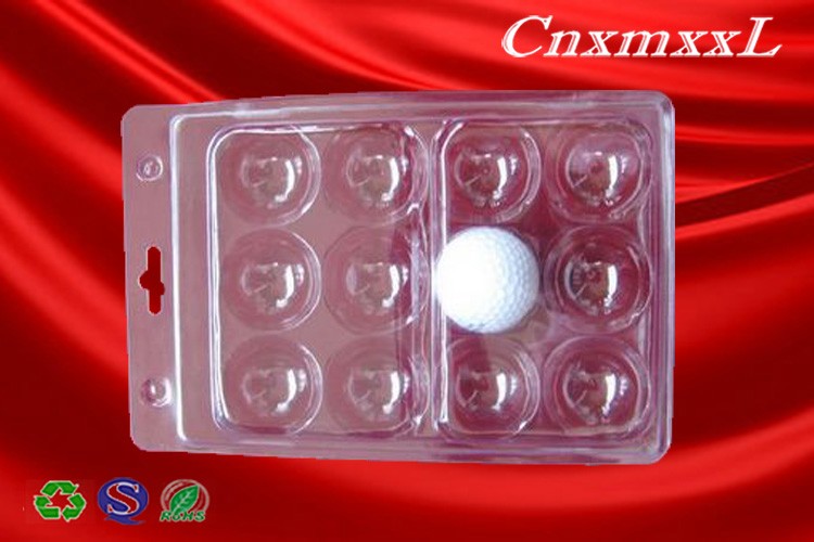 12 pcs clear blister golf ball tray packaging with low price