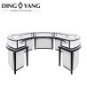 Buy cheap Manufacturer Directly Supply High End Luxury Black And White Round Wood Glass Jewellery Display Counter from wholesalers