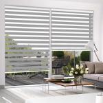 8 Grade 100% Polyester Silky Soft Blackout Blinds Shades Zebra Blinds Fabric