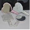 Buy cheap Light Pink Circle Rhinestone Mirror for On-the-Go Touch Ups and Makeup Application from wholesalers