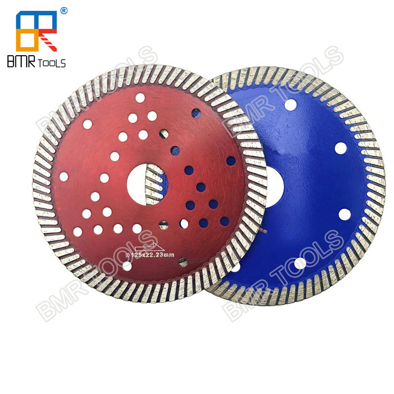 BMR TOOLS 4.5"(114mm) Fine Diamond Turbo Saw Blade Cutter Disc For Granite Marble Quartz Stone Concrete Wet Cutting