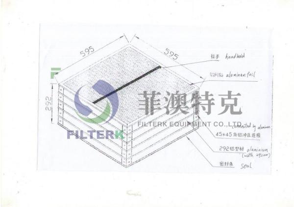 Inlet Pleated Panel Filter 2st 5929010120 Spare Parts For Centrifugal Compressor