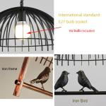 Nordic bird lights Bedroom dining room pendant lamp Amercian country droplight