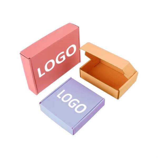 Buy cheap Custom Size Logo Printing Small Corrugated Mailing Box Cosmetic Packaging Paper Box Self Sealing Shipping Box from wholesalers
