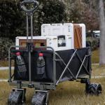 High Powered Off Road Sit Down Electric Wagon Cart / Electric Pull Wagon