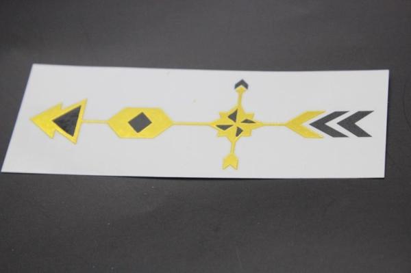 Buy cheap Gold Metallic Temporary tattoo from wholesalers