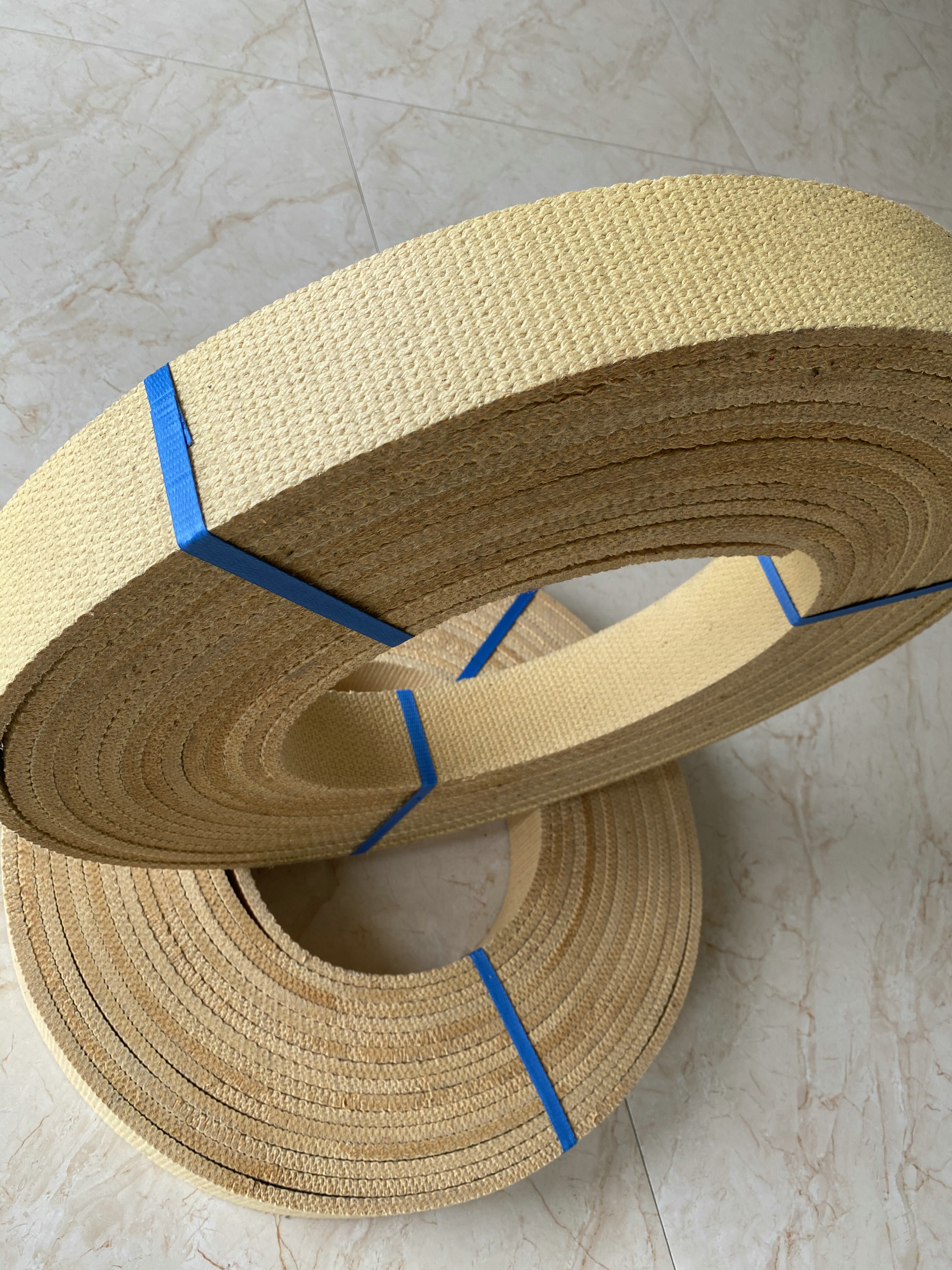 Brown Woven Brake Lining Material Non Asbestos Yarns 20 Meters/Roll