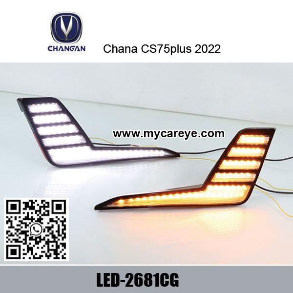 Buy cheap Chana CS75 Plus 2022 LED DRL driving lights car fog light aftermarket led running lights for cars from wholesalers